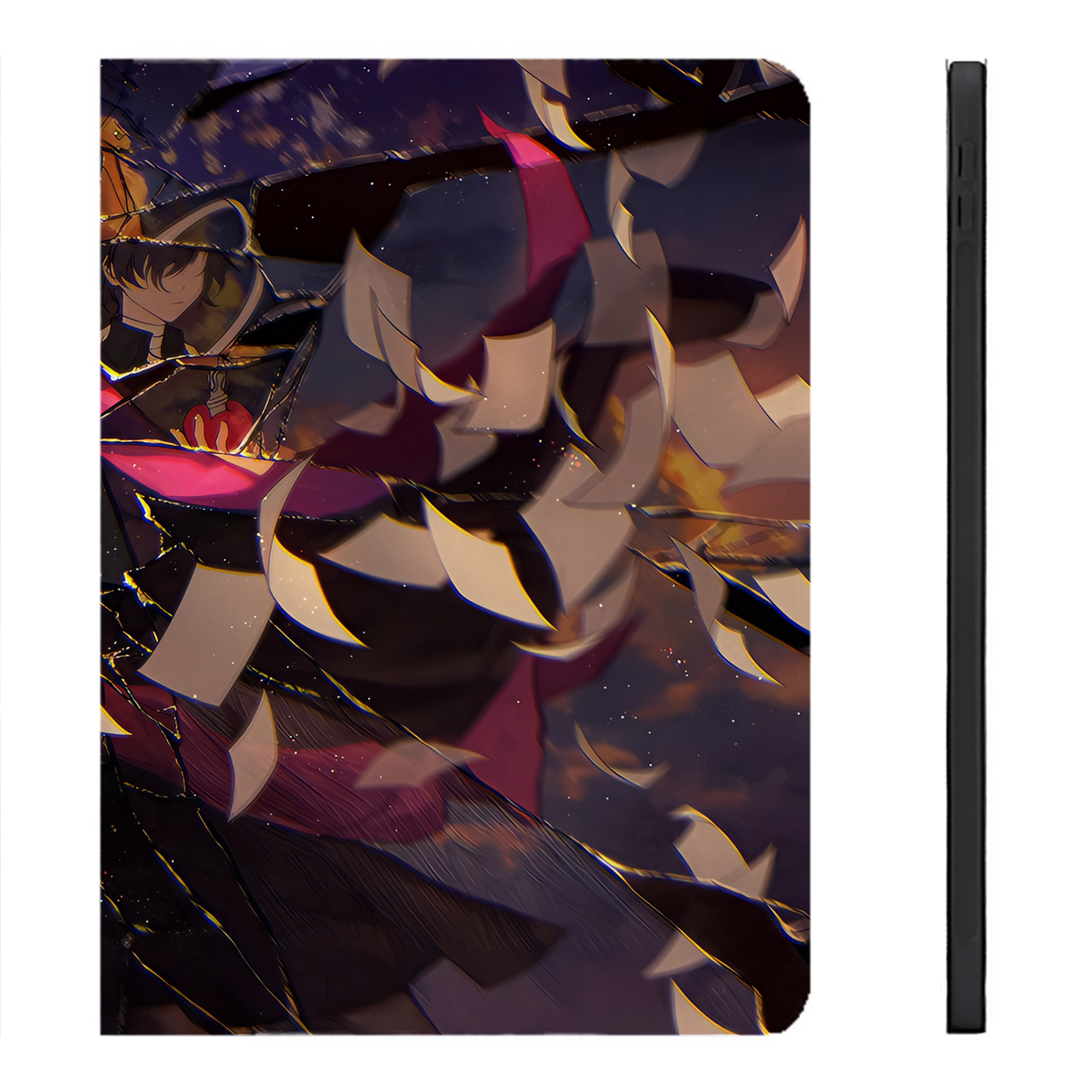 （画像用） 文豪ストレイドッグス Bungo Stray Dogs IPadケース ペンホルダー付き ブックスタイルデザイン